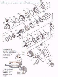 Part Location Diagram of CA156018 Chicago Pneumatic Warning Decal-Not Shown